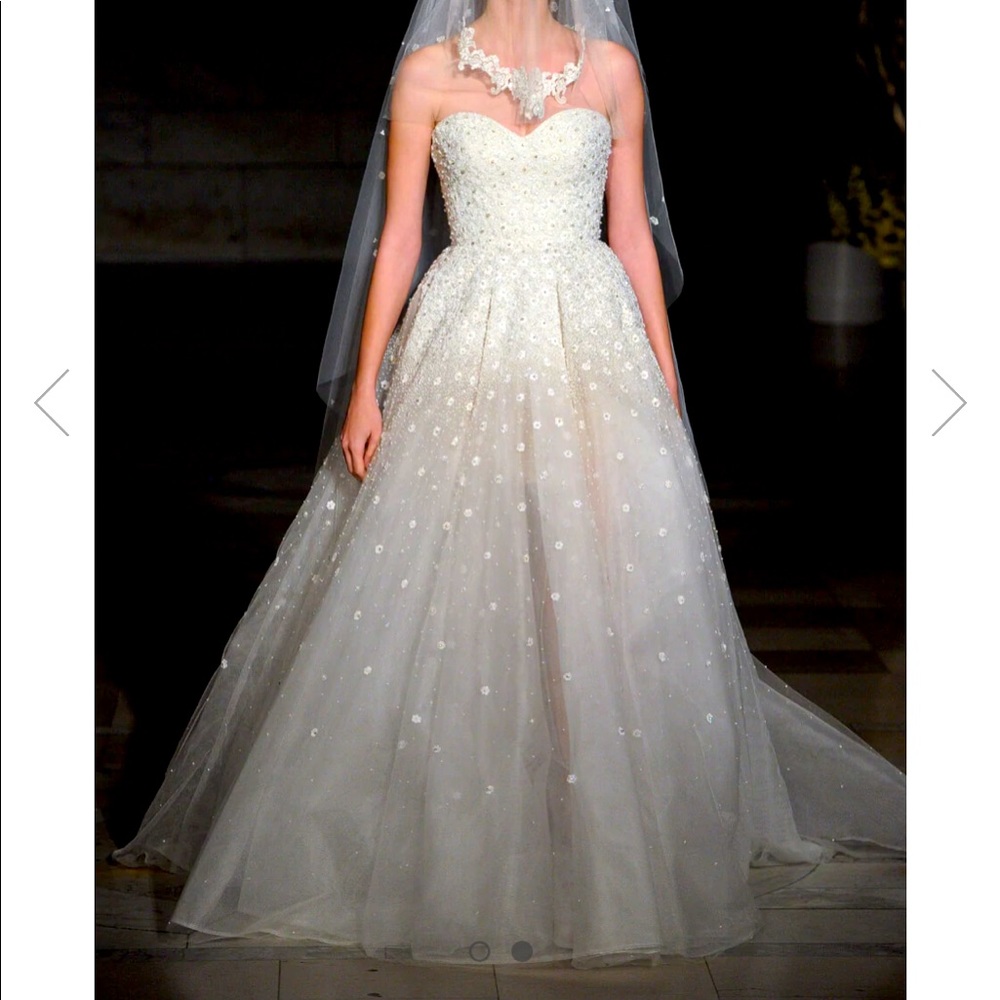 The Celebration Collection Reem Acra “Belle of the Ball” wedding gown size 8